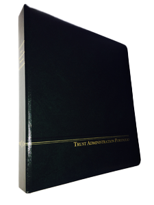 1" Angle D Ring Binder - Trust Admin $19.50 ea.